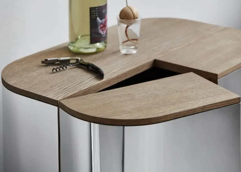 Northern Loud bar skåp, rökt ek - aluminium