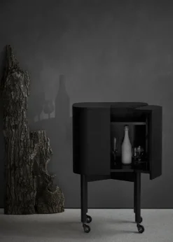 Northern Loud barskåp, svart ek