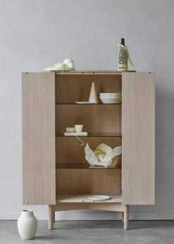 Northern Loud skåp, hög, ljus ek