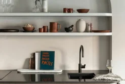 Northern Podium bräde, 65 cm, blandad vit marmor