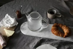 Northern Podium bräde, 65 cm, blandad vit marmor