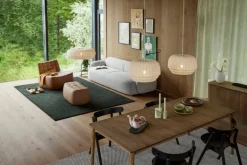 Northern Tradition pendellampa, stor, oval, vit