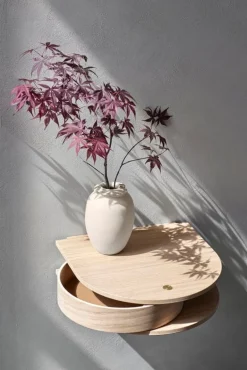 Northern Valet vägghängd låda, liten, ljus ek