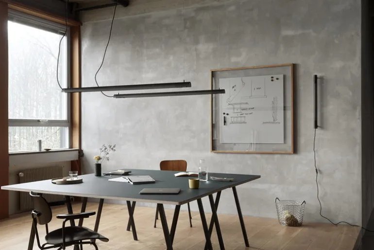 NUAD Radent pendellampa 135 cm, svart