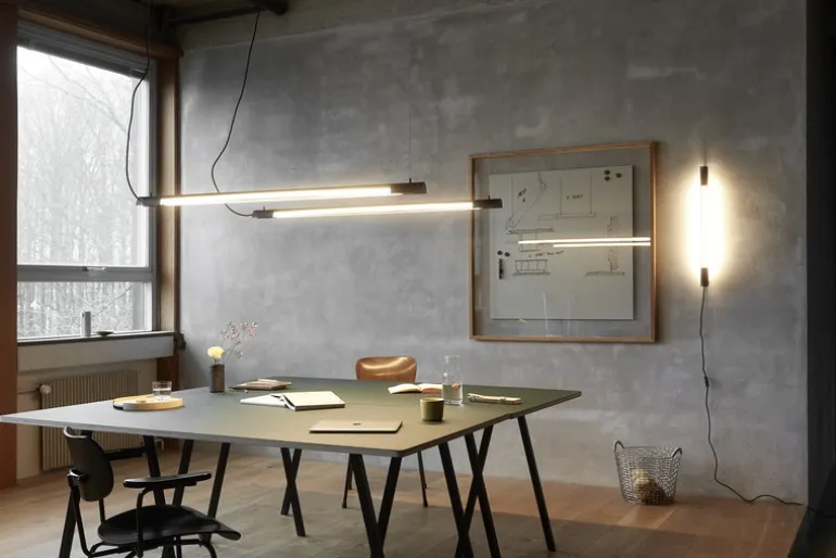 NUAD Radent pendellampa 135 cm, svart