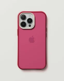 Nudient Form Case för iPhone, klar rosa