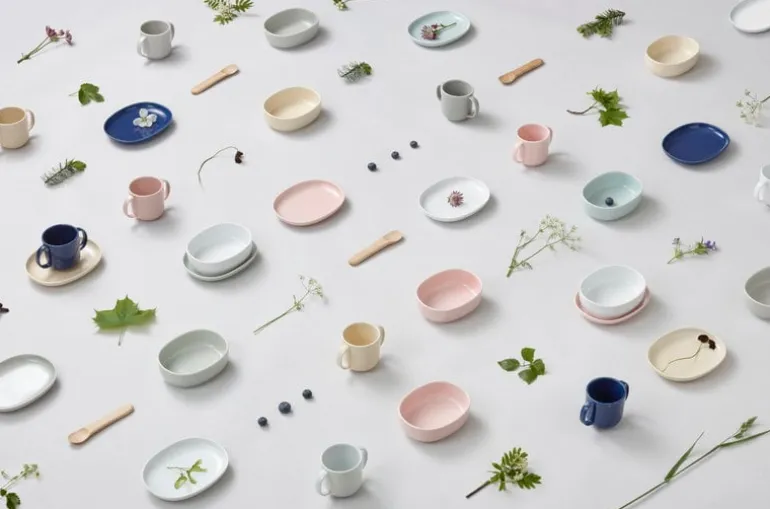 Nuppu Woodviolet barnservis