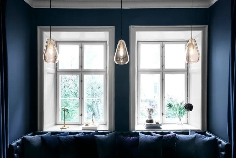 Nuura Anoli 1 pendellampa, medium, guld