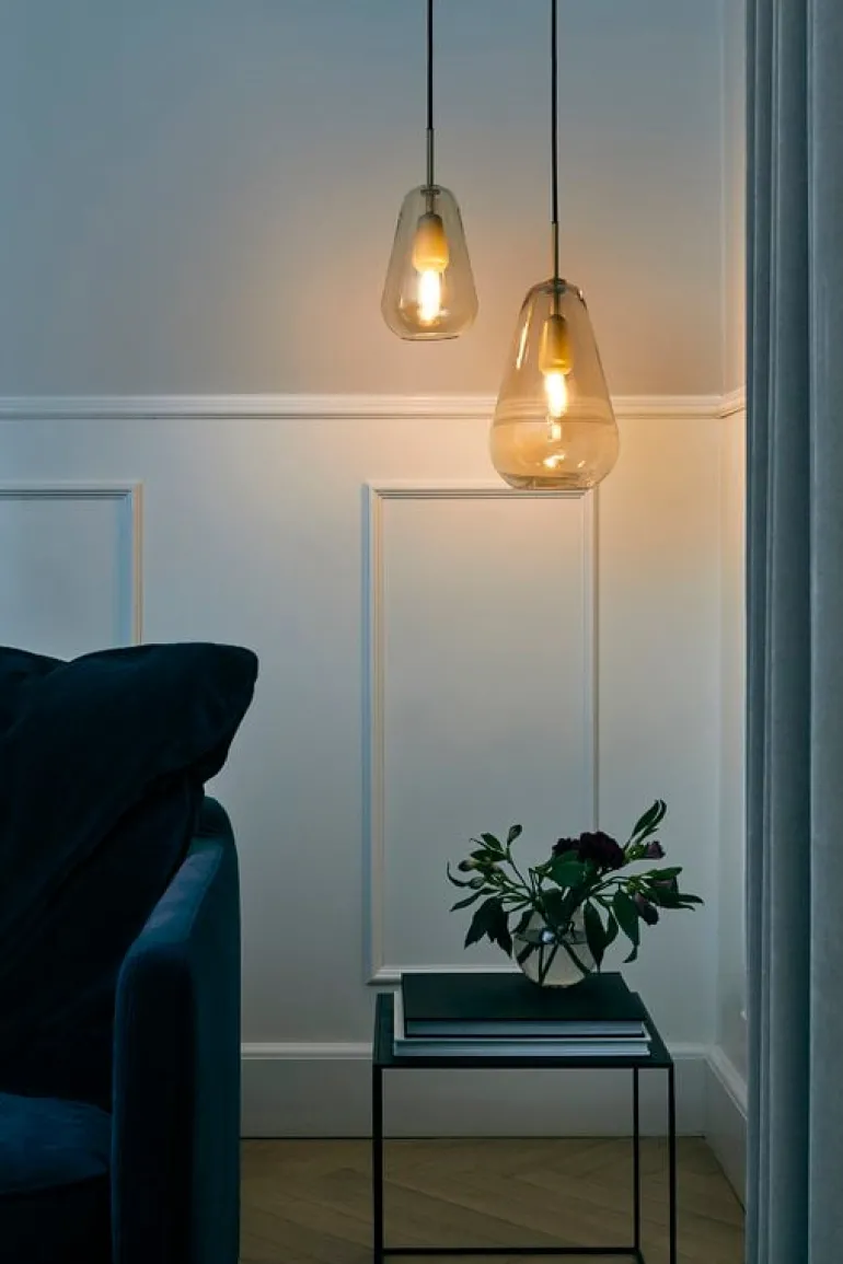 Nuura Anoli 1 pendellampa, medium, guld