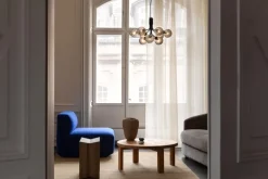 Nuura Apiales 9 pendellampa, satin black - optic smoked