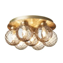 Nuura Apiales 7 Plafond taklampa, brushed brass - optic gold