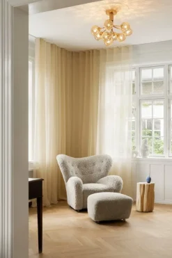 Nuura Apiales 9 taklampa, brushed brass - optic gold