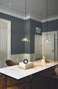 Nuura Blossi 1 pendellampa, Nordic gold - klar