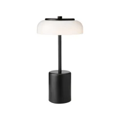 Nuura Blossi Mini bärbar bordslampa, svart - opal