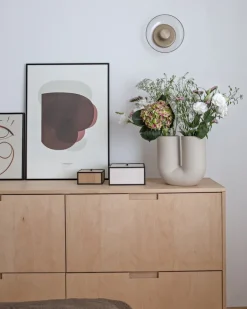 Nuura Blossi vägg-/taklampa, Nordic gold - klar