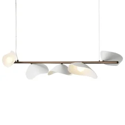Nuura Florii 5 Linear pendellampa, mörk brons - vit