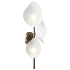 Nuura Florii 3 vägglampa, mörk brons - vit