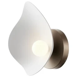 Nuura Florii 1 vägglampa, mörk brons - vit