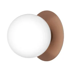 Nuura Liila 1 Outdoor vägg/taklampa, mörk brons - opalvit