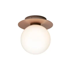 Nuura Liila 1 Outdoor vägg/taklampa, mörk brons - opalvit