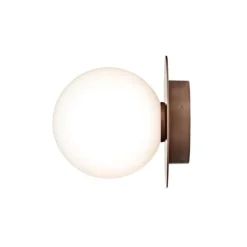 Nuura Liila 1 Outdoor vägg/taklampa, mörk brons - opalvit