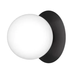 Nuura Liila 1 Outdoor vägg-/taklampa, svart - opalvit