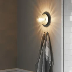 Nuura Liila 1 vägg/taklampa, medium, silver - ofärgad