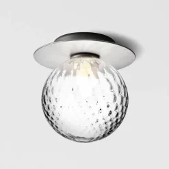 Nuura Liila 1 vägg/taklampa, medium, silver - ofärgad