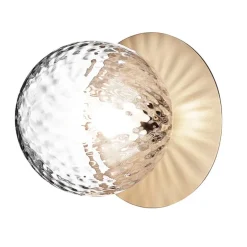 Nuura Liila 1 vägg-/taklampa, medium, guld - klar