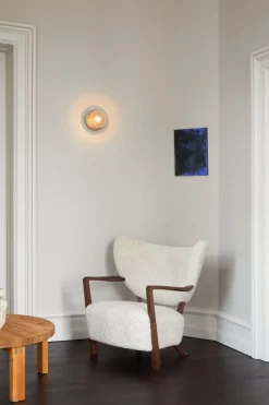 Nuura Liila 1 vägg-/taklampa, medium, mörk brons - optic clear