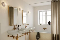 Nuura Liila 1 vägg-/taklampa, liten, silver - optisk klar