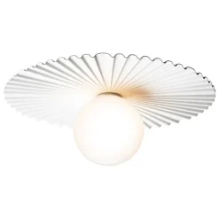 Nuura Liila Muuse vägg-/taklampa, medium, vit - opal