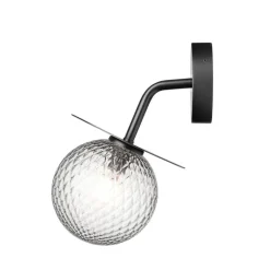 Nuura Liila Outdoor vägglampa, svart - optic clear