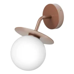 Nuura Liila Outdoor vägglampa, mörk brons - opalvit