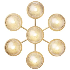 Nuura Liila Star vägg-/taklampa, Nordic gold - optic clear