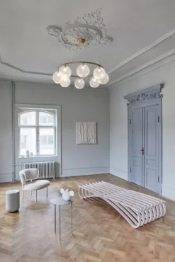 Nuura Miira 8 Circular pendellampa, mässing - ofärgad