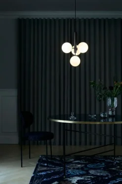 Nuura Miira 4 pendellampa, klippgrå - opal