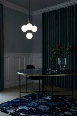 Nuura Miira 4 pendellampa, klippgrå - opal