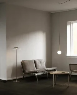 Nuura Miira 1 pendellampa, mässing - opal