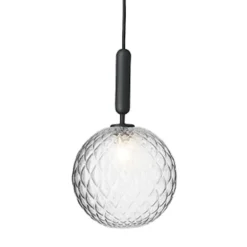 Nuura Miira 1 stor pendellampa, rock grey - klar