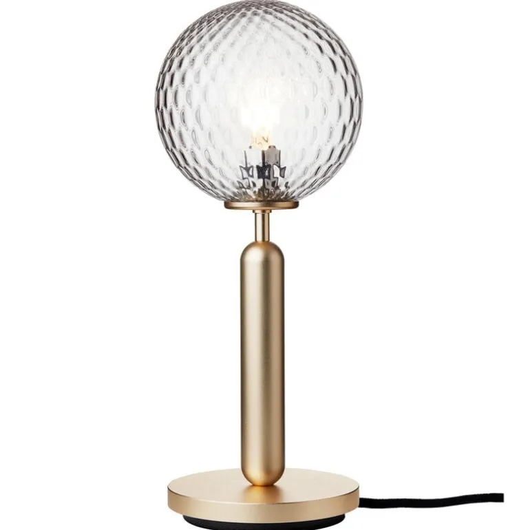 Nuura Miira bordslampa, mässing - optiskt klar