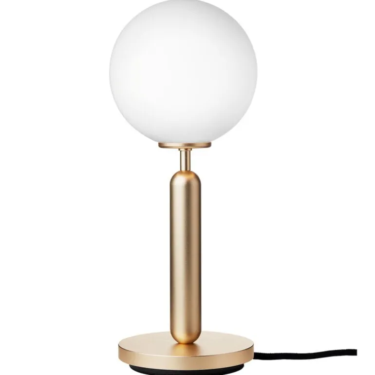 Nuura Miira bordslampa, mässing - opalvit