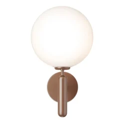 Nuura Miira Outdoor vägglampa, mörk brons - opal