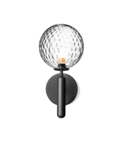 Nuura Miira vägglampa, klippgrå - klar