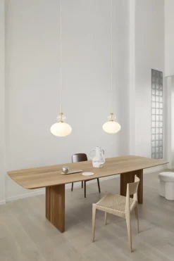 Nuura Rizzatto 32 pendel, mässing - opalvit