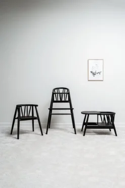 Oaklings Saga hög barnstol, svartbetsad ek