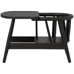 Oaklings Smilla småbarnstol med bricka, svartbetsad ek