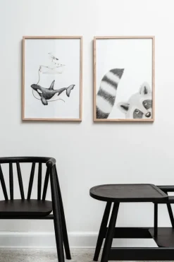 Oaklings Storm barnstol, svartbetsad ek