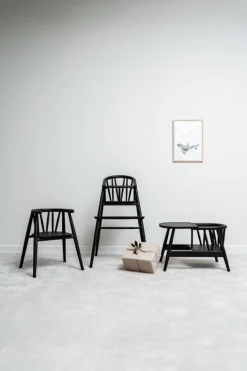 Oaklings Storm barnstol, svartbetsad ek