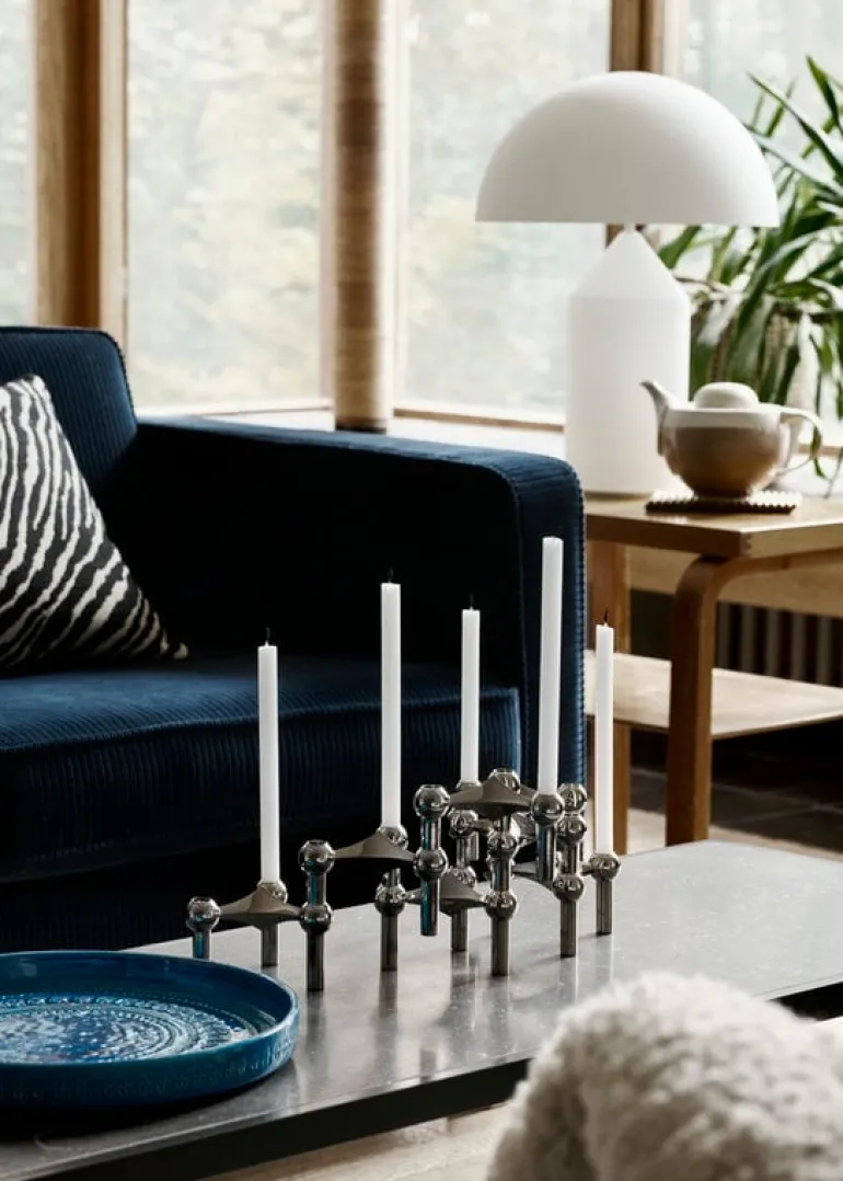 Oluce Atollo 235 bordslampa, vit